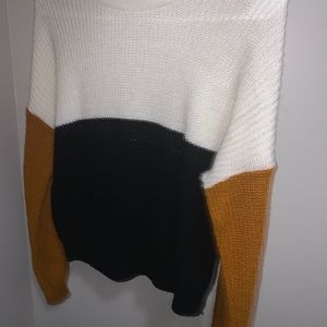 Color block sweater